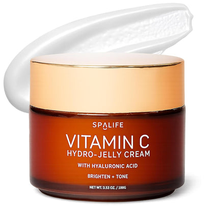 Crème Hydratante Visage Hydro-Jelly à la Vitamine C avec Acide Hyaluronique SpaLife Beauty