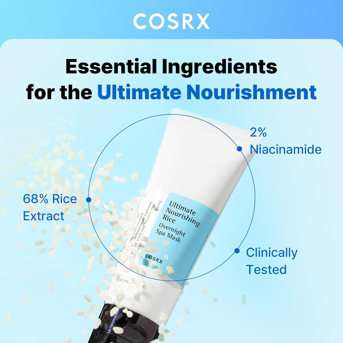 COSRX Ultimate Nourishing Rice Overnight Spa Mask