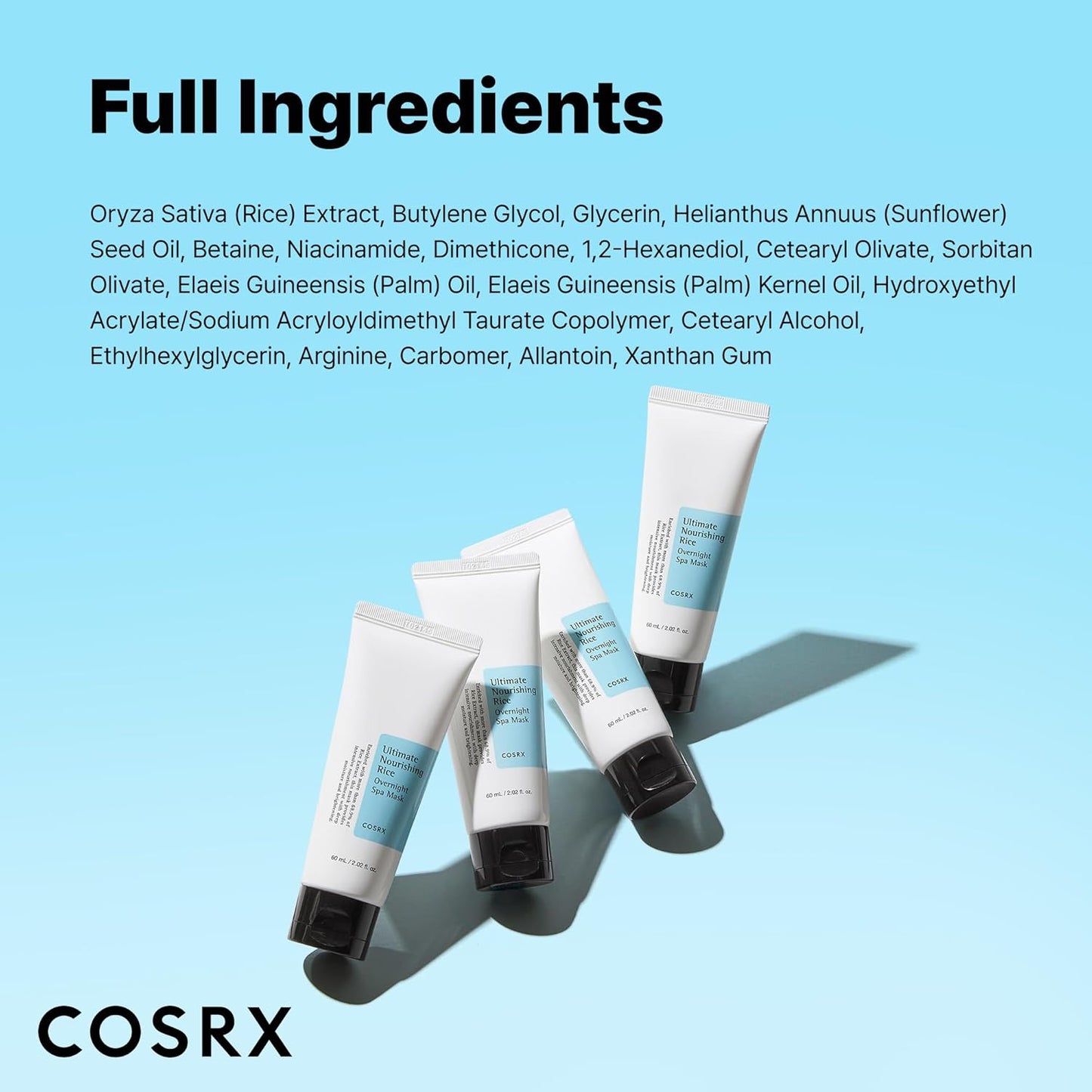 COSRX Ultimate Nourishing Rice Overnight Spa Mask