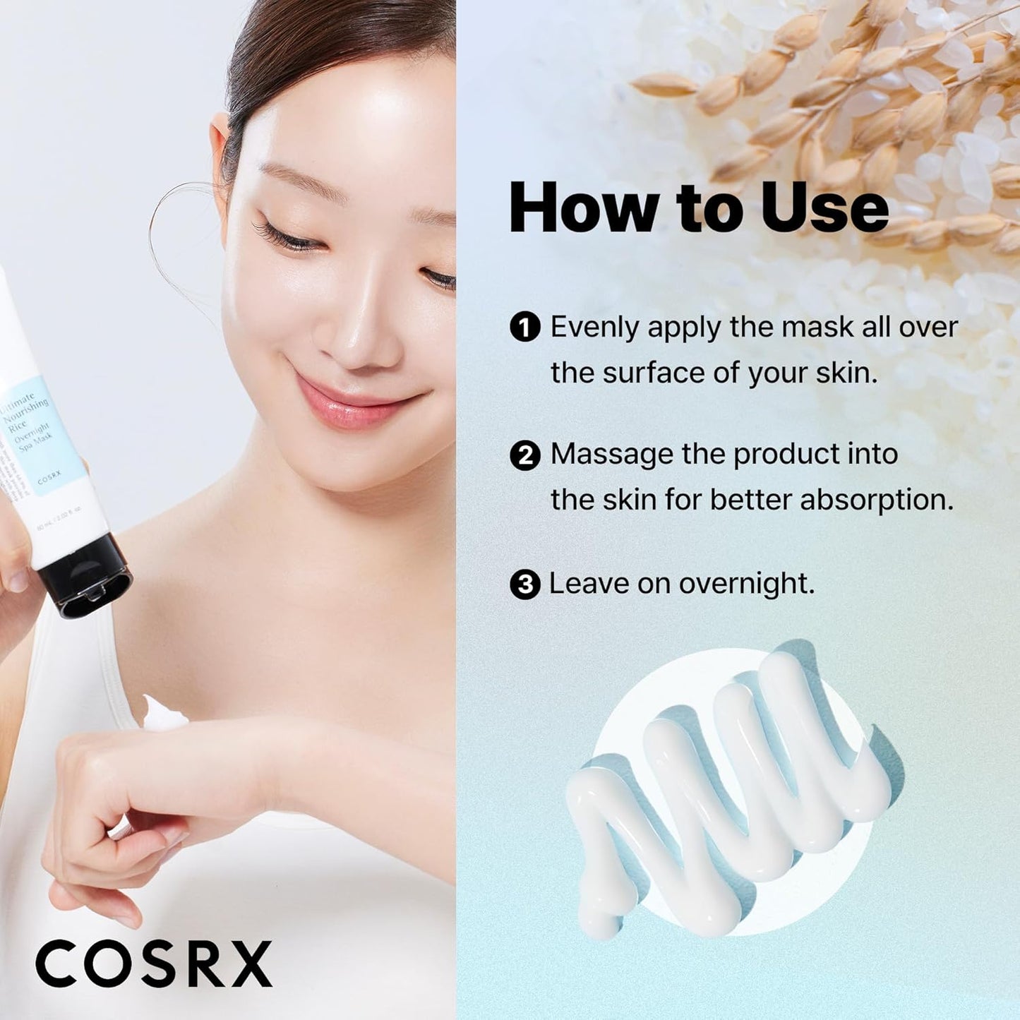 COSRX Ultimate Nourishing Rice Overnight Spa Mask