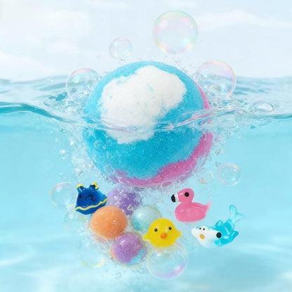 🛁🐣 Badebomben für Kinder – Überraschungsspielzeug im Inneren, Perfekt für Ostergeschenke